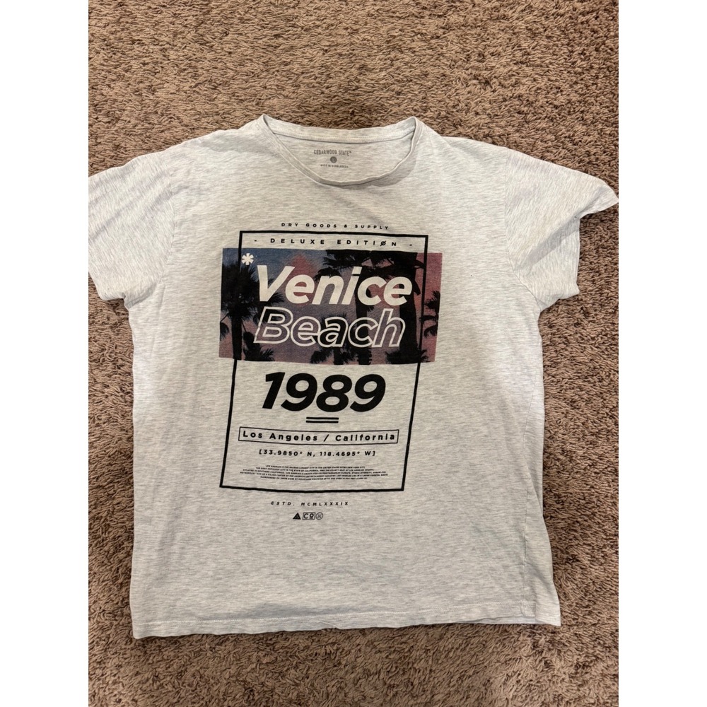 Cedarwood State "Venice Beach 1989" Graphic‎ Tee size large